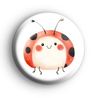 Cute Ladybird Insect Badge Button Badges