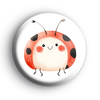 Cute Ladybird Insect Badge