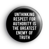 Albert Einstein Quote Badge