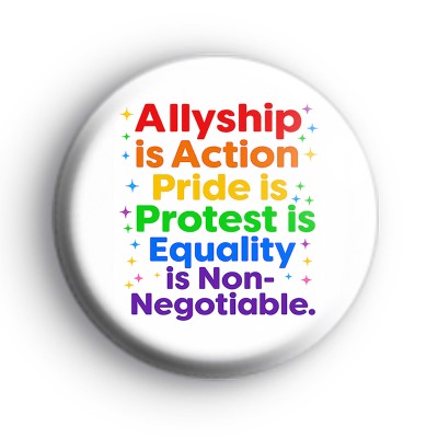Allyship Pride Equality Rainbow Badge