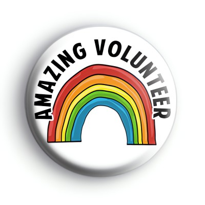 Amazing Volunteer Rainbow Badge