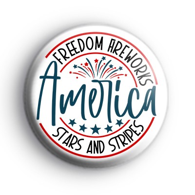 America 4th of July Celebration Badge
