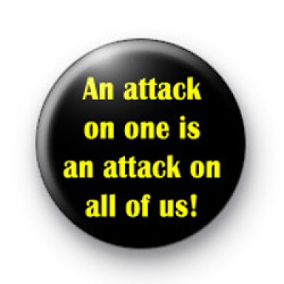 An attack on one watchmen badge