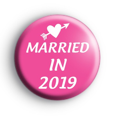 Anniversary Wedding Button Badge