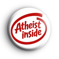Atheist Inside Badge Button Badges