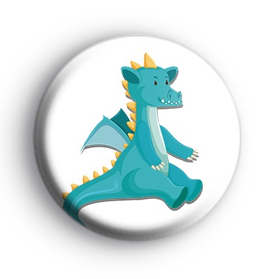 Blue Baby Dinosaur Badge