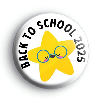 Back To School 2025 Yellow Star Badge