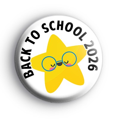 Back To School 2026 Yellow Star Badge