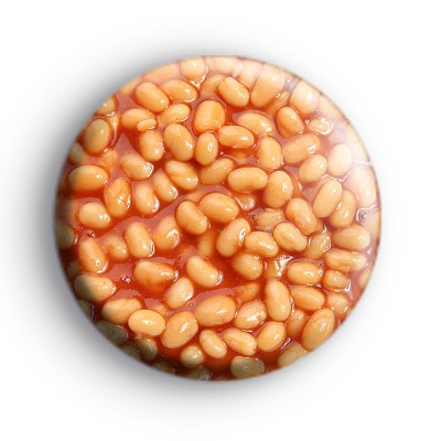 Baked Beans Button Badge