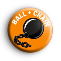 Ball and Chain Wedding Badges