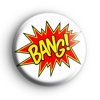 Bang Comic Book Themed Badge