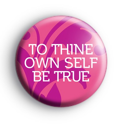 Pink Be True Badge