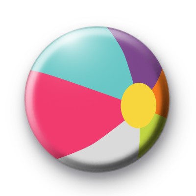Beach Ball Button Badge