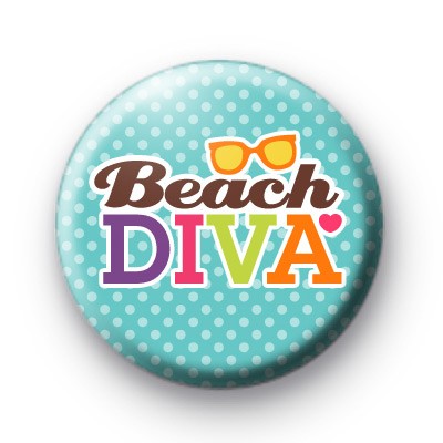 Blue Beach Diva Badges