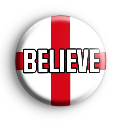Believe England Football Flag Badge