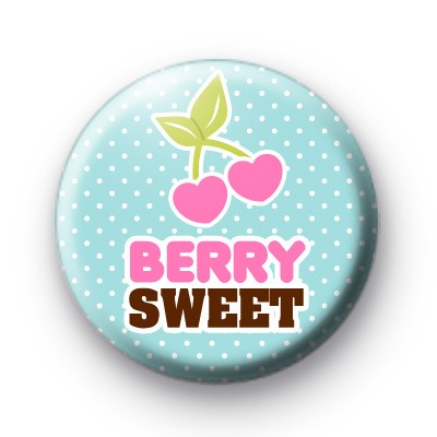 Berry Sweet Cherry Button Badge