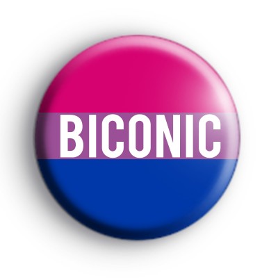 Biconic Bisexual Iconic Badge