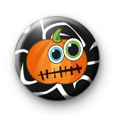 Wide Eyed Pumpkin Badge