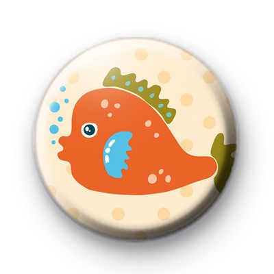 Big Orange Fish Badge