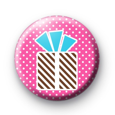 Cute Birthday Gift Box Badge