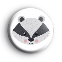 Sweet Badger Face Badge