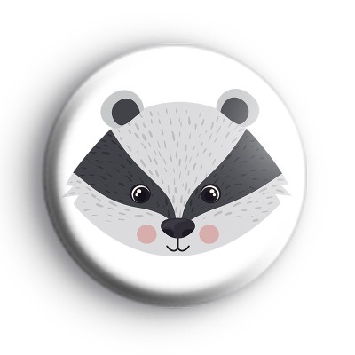 Sweet Badger Face Badge
