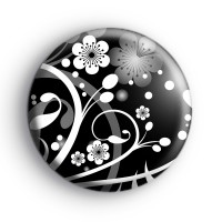 Flower Pattern Badge Button Badges