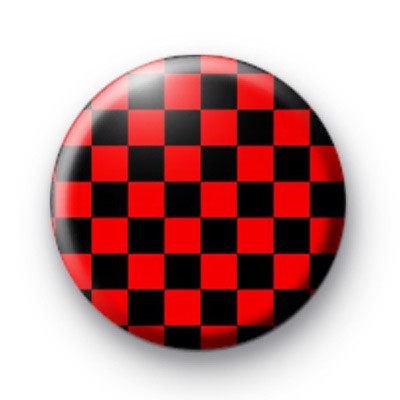 Black and Red Checks Badge