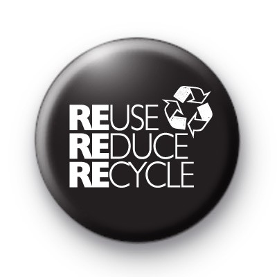 Black and White Eco Badge
