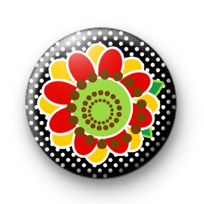 Modern Black and Yellow Button Badges