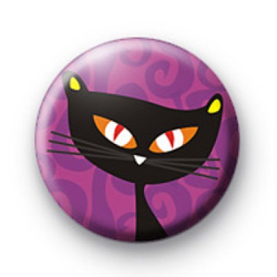 Black Cat Purple Badge