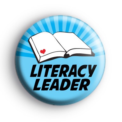 Blue Literacy Leader Book Badge