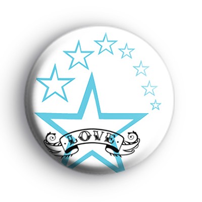 Blue Love Star Badge