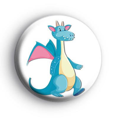 Blue and Pink Dragon Badge