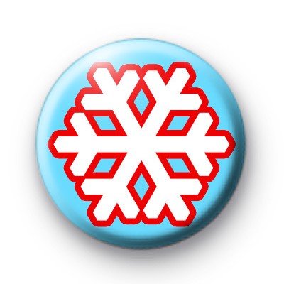 Blue and Red Snowflake Badges