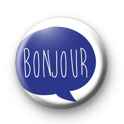 Blue Bonjour Badge