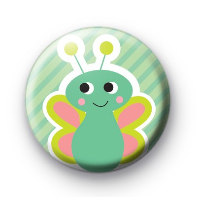Cute Blue Inesct Bug Badge