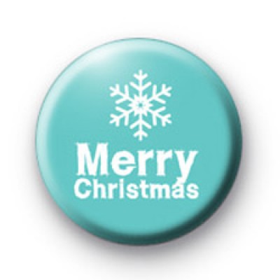 Blue Merry Christmas Badge