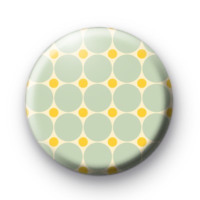 Pastel Blue Polka Dot Pattern Badge