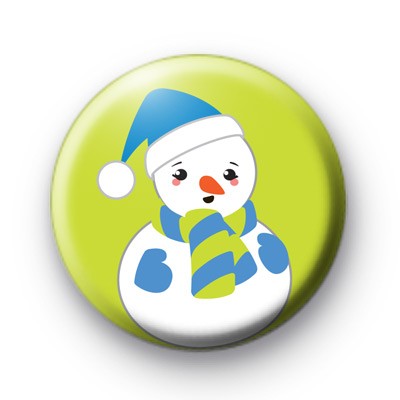 Snowman All In Blue Badges