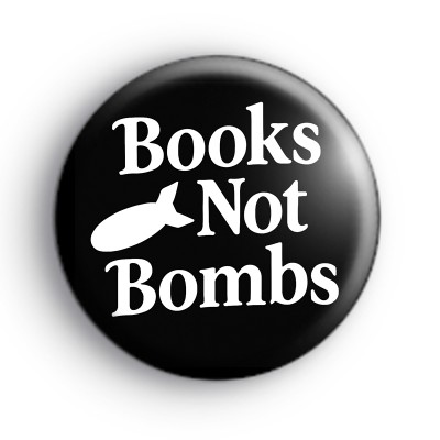 Books Not Bombs Badge