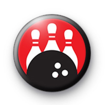 Bowling and Pins Ball Badge