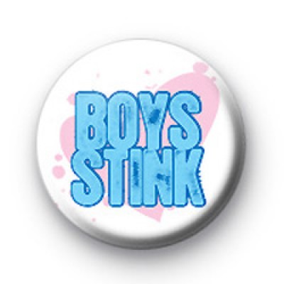 Boys Stink Anti Valentines Day badge