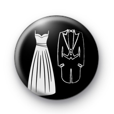 Bride and Groom Badge