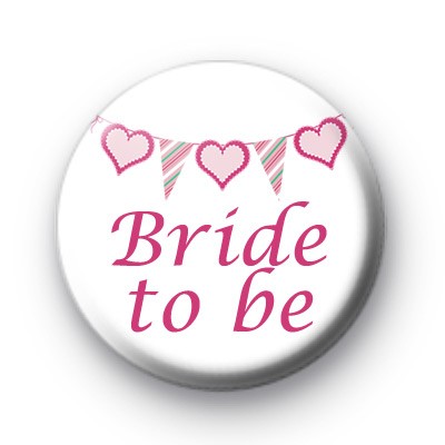 Bunting Bride to be badges