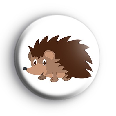 Classic Brown Hedgehog Badge