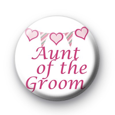 Bunting Aunt of the Groom badge