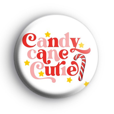 Candy Cane Cutie Pink Badge