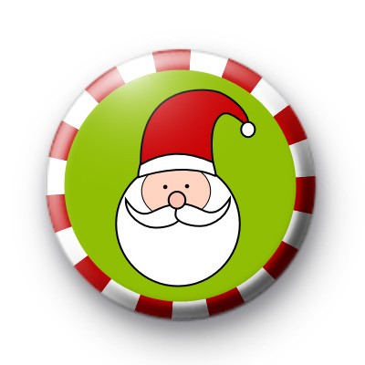 Candy Cane Santa Claus Badges