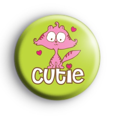 Cutie Cat Pink Badge